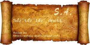 Sétáló Anett névjegykártya